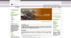 Desktop Screenshot of median.hu